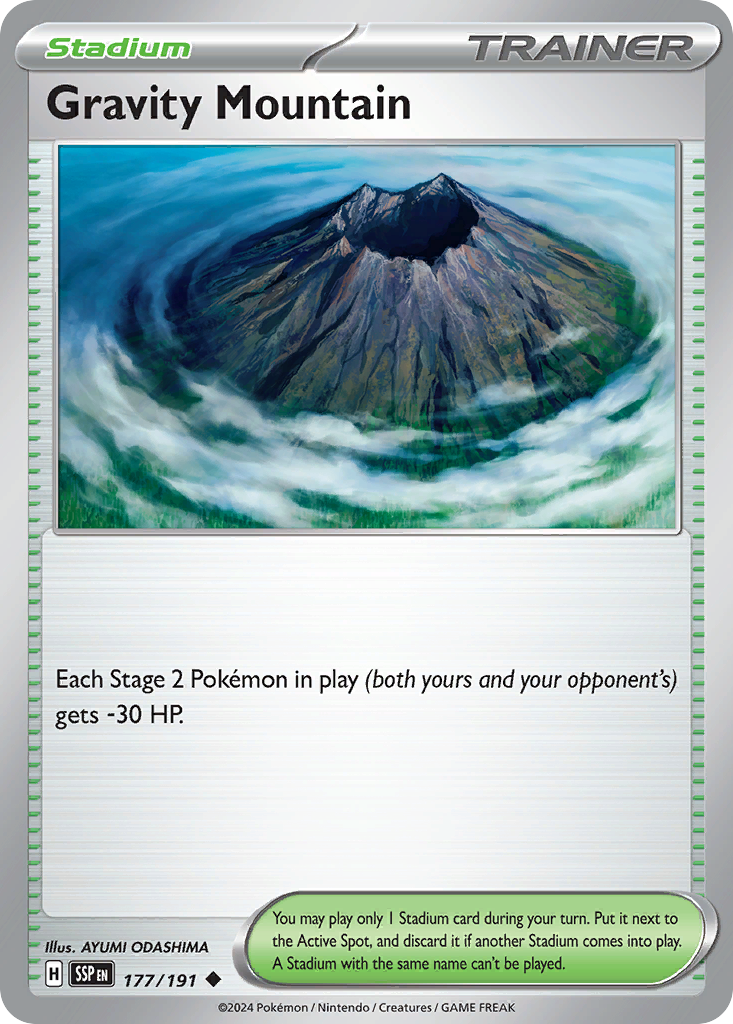 Gravity Mountain 177/191 — English Pokémon Surging Sparks (2024)