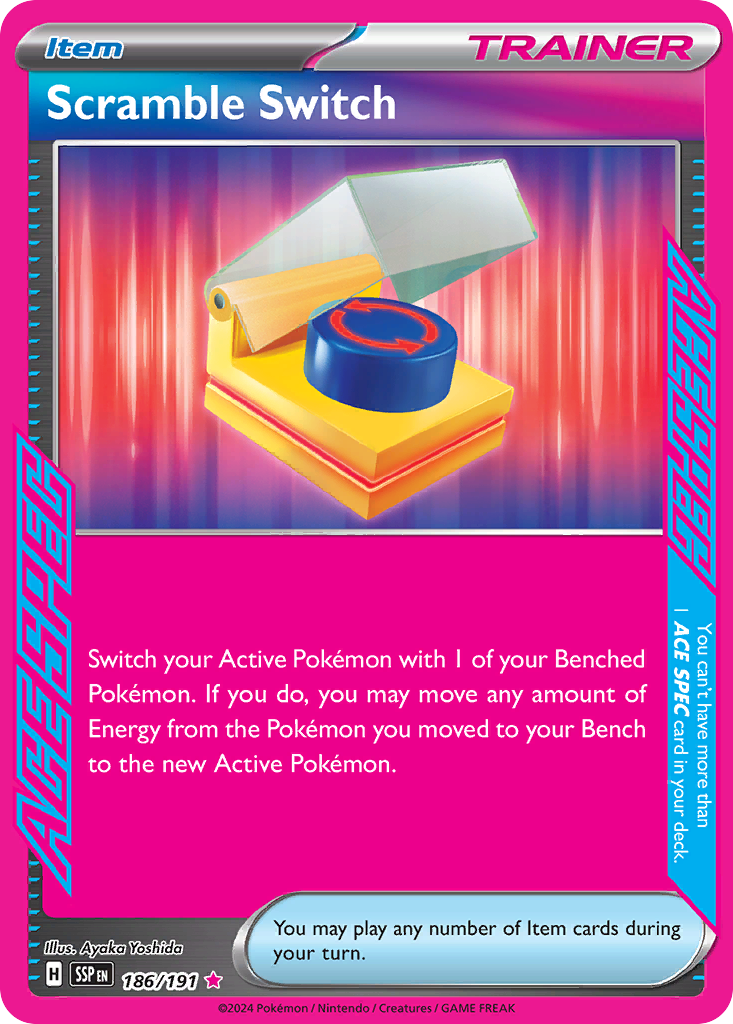 Scramble Switch 186/191 — English Pokémon Surging Sparks (2024)