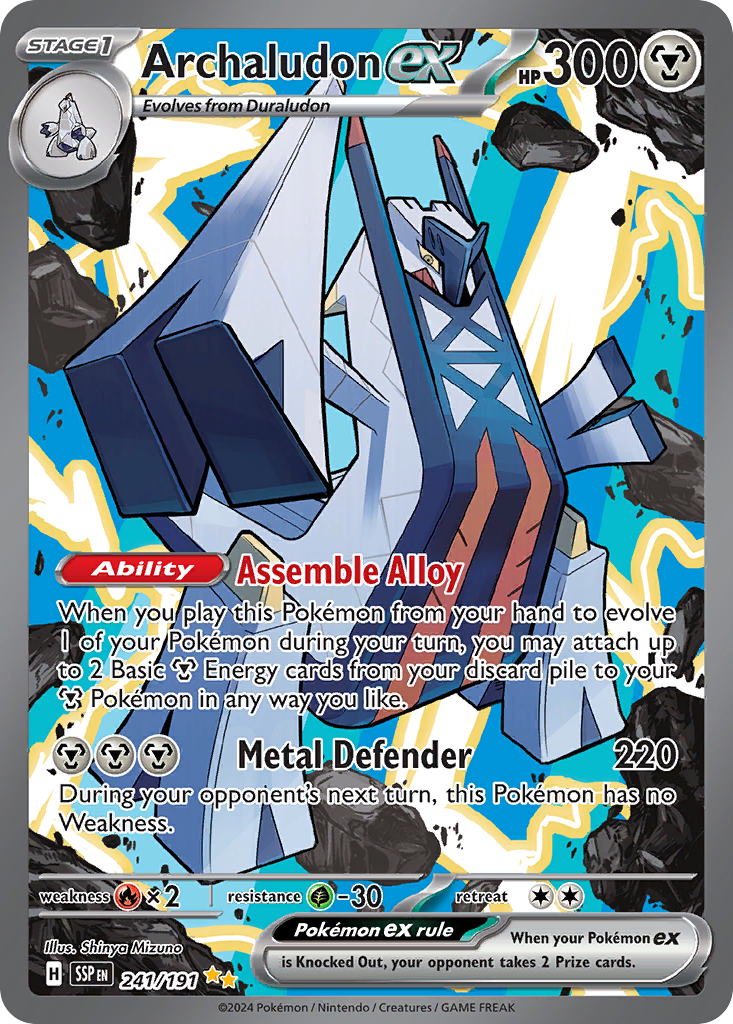 Archaludon ex 241/191 — English Pokémon Surging Sparks (2024)