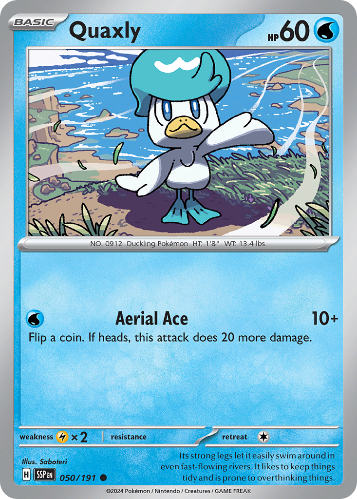 Quaxly 50/191 — English Pokémon Surging Sparks (2024)