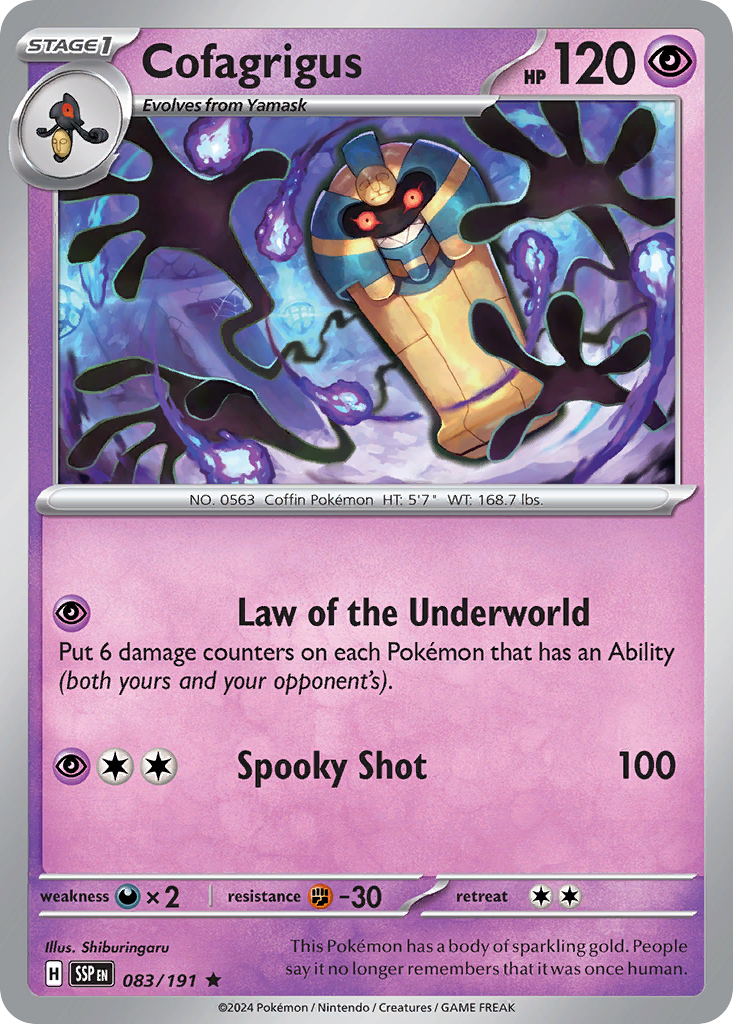 Cofagrigus 83/191 — English Pokémon Surging Sparks (2024)