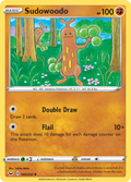 Sudowoodo 100/202 English Pokémon card from Sword & Shield (2020)
