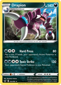 Drapion 122/202 English Pokémon card from Sword & Shield (2020)