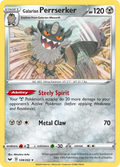 Galarian Perrserker 128/202 English Pokémon card from Sword & Shield (2020)