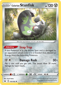 Galarian Stunfisk 132/202 English Pokémon card from Sword & Shield (2020)