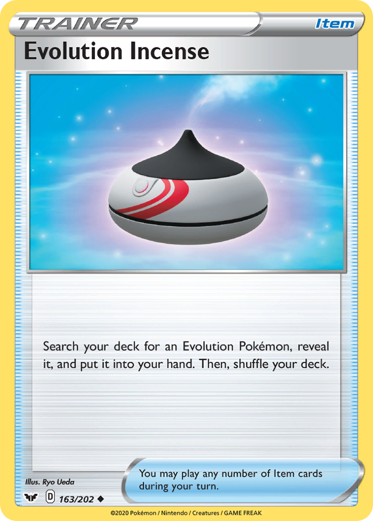 Evolution Incense 163/202 English Pokémon card from Sword & Shield (2020)