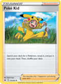Poké Kid 173/202 English Pokémon card from Sword & Shield (2020)