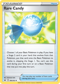Rare Candy 180/202 English Pokémon card from Sword & Shield (2020)