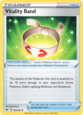 Vitality Band 185/202 English Pokémon card from Sword & Shield (2020)