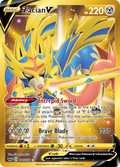 Zacian V 211/202 English Pokémon card from Sword & Shield (2020)