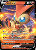 Victini V 25/202 English Pokémon card from Sword & Shield (2020)