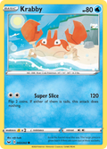 Krabby 43/202 English Pokémon card from Sword & Shield (2020)