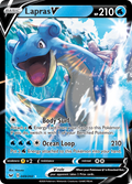 Lapras V 49/202 English Pokémon card from Sword & Shield (2020)