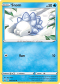 Snom 63/202 English Pokémon card from Sword & Shield (2020)
