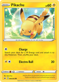 Pikachu 65/202 English Pokémon card from Sword & Shield (2020)