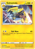 Galvantula 71/202 English Pokémon card from Sword & Shield (2020)