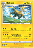 Boltund 75/202 English Pokémon card from Sword & Shield (2020)