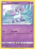 Galarian Ponyta 81/202 English Pokémon card from Sword & Shield (2020)