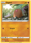Diglett 92/202 English Pokémon card from Sword & Shield (2020)