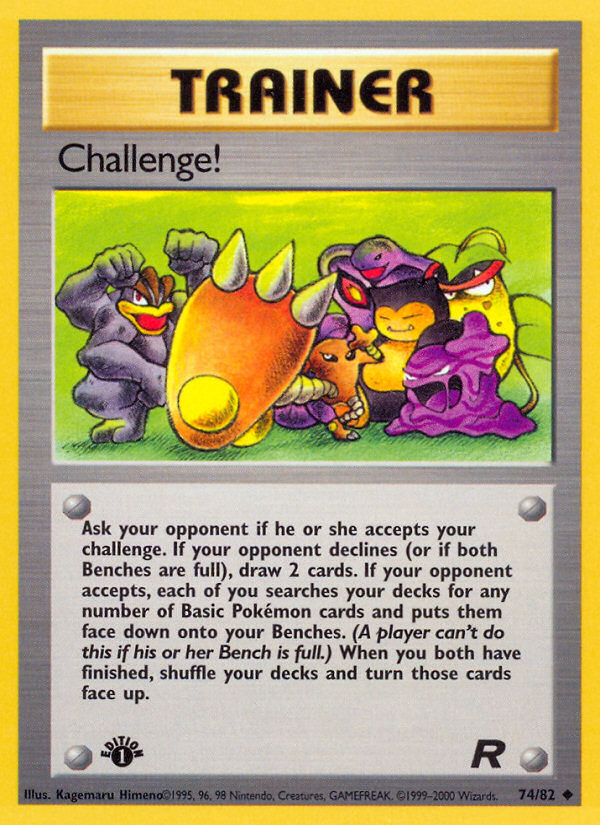 Challenge! 74/82 — Pokémon Team Rocket card