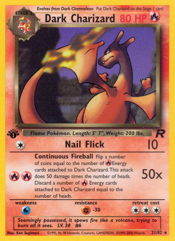 Dark Charizard 21/82 — Pokémon Team Rocket card