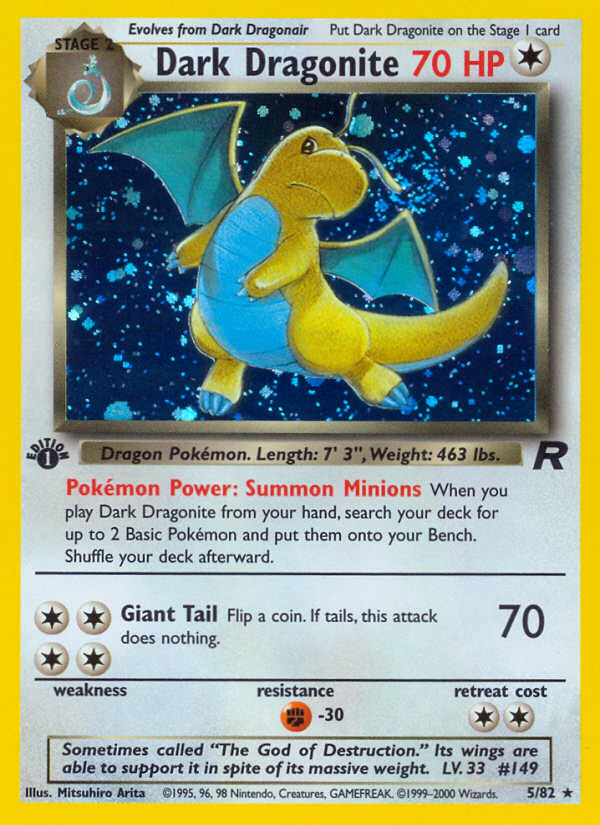 Dark Dragonite 5/82 — Pokémon Team Rocket card