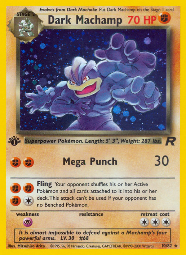 Dark Machamp 10/82 — Pokémon Team Rocket card