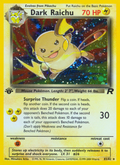 Dark Raichu 83/82 — Pokémon Team Rocket card
