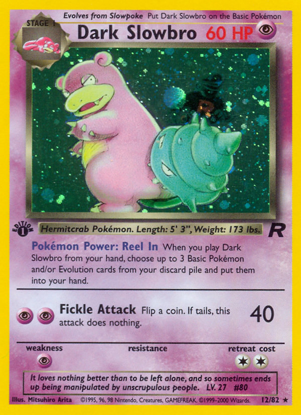 Dark Slowbro 12/82 — Pokémon Team Rocket card