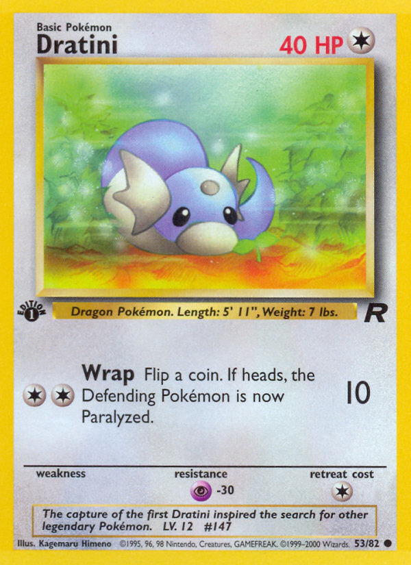 Dratini 53/82 — Pokémon Team Rocket card