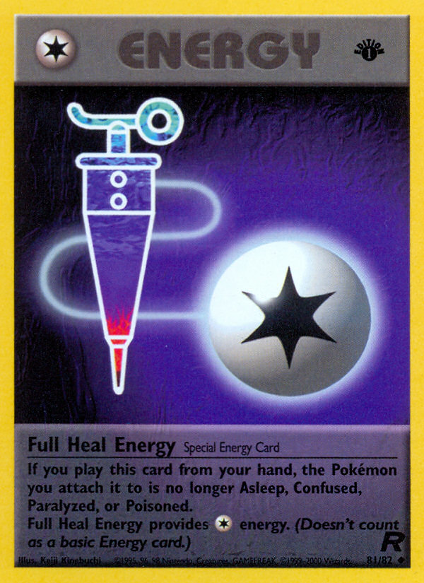 Full Heal Energy 81/82 — Pokémon Team Rocket card