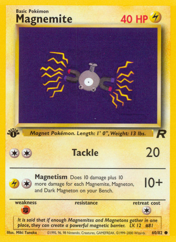 Magnemite 60/82 — Pokémon Team Rocket card