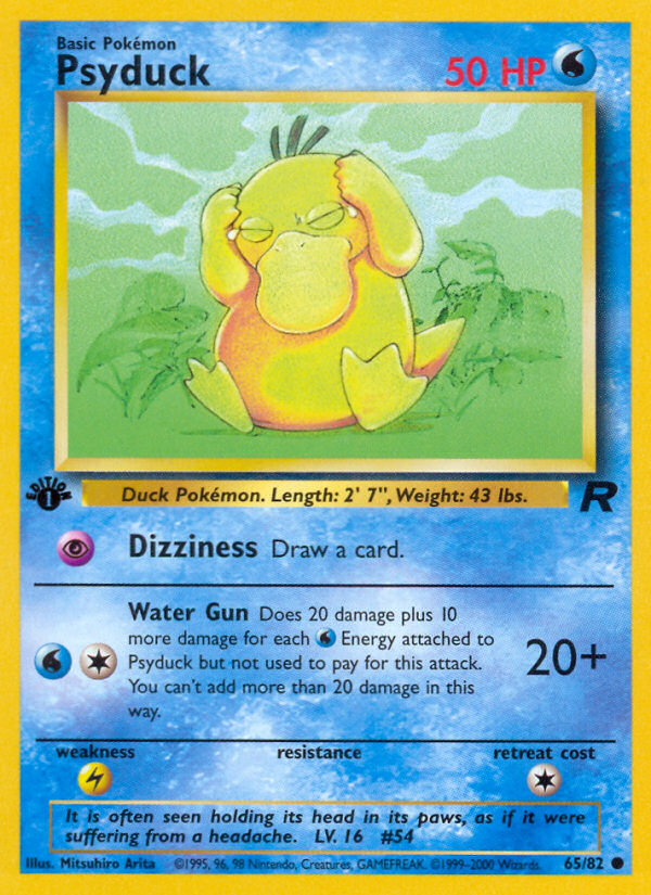 Psyduck 65/82 — Pokémon Team Rocket card