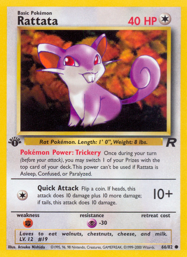 Rattata 66/82 — Pokémon Team Rocket card
