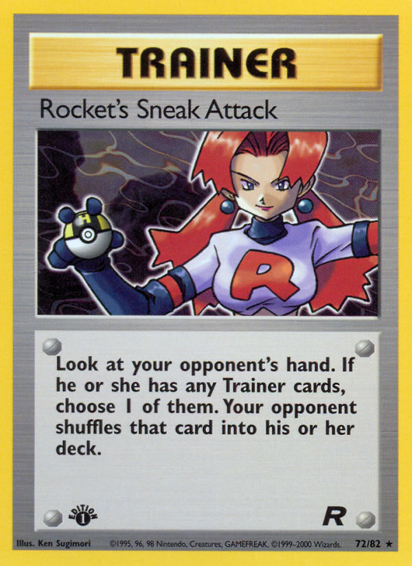 Rocket's Sneak Attack 72/82 — Pokémon Team Rocket card