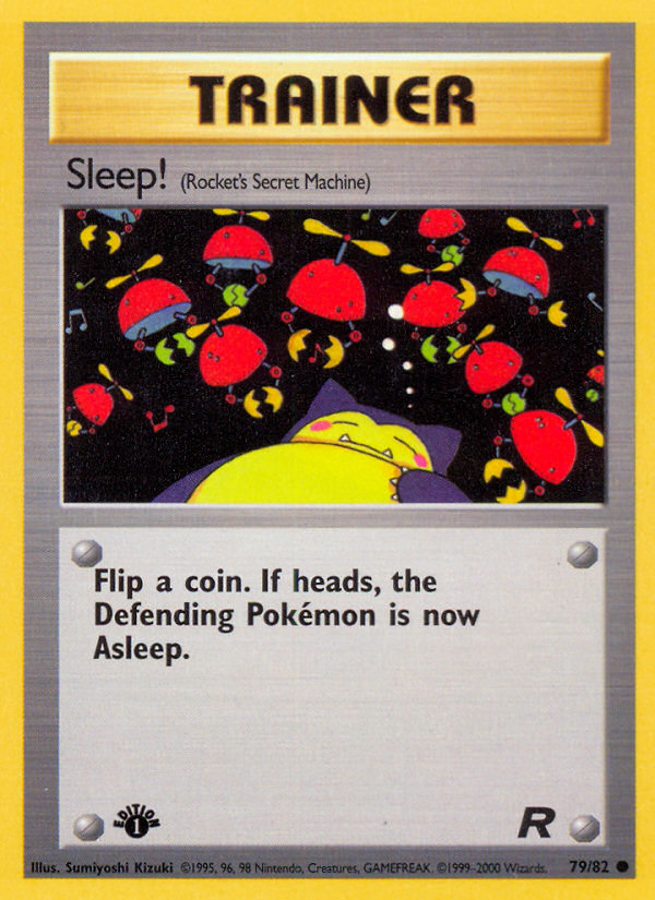 Sleep! 79/82 — Pokémon Team Rocket card