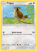 Pidgey 122/181 English Pokémon card from Team Up (2019)