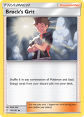 Brock's Grit 135/181 English Pokémon card from Team Up (2019)