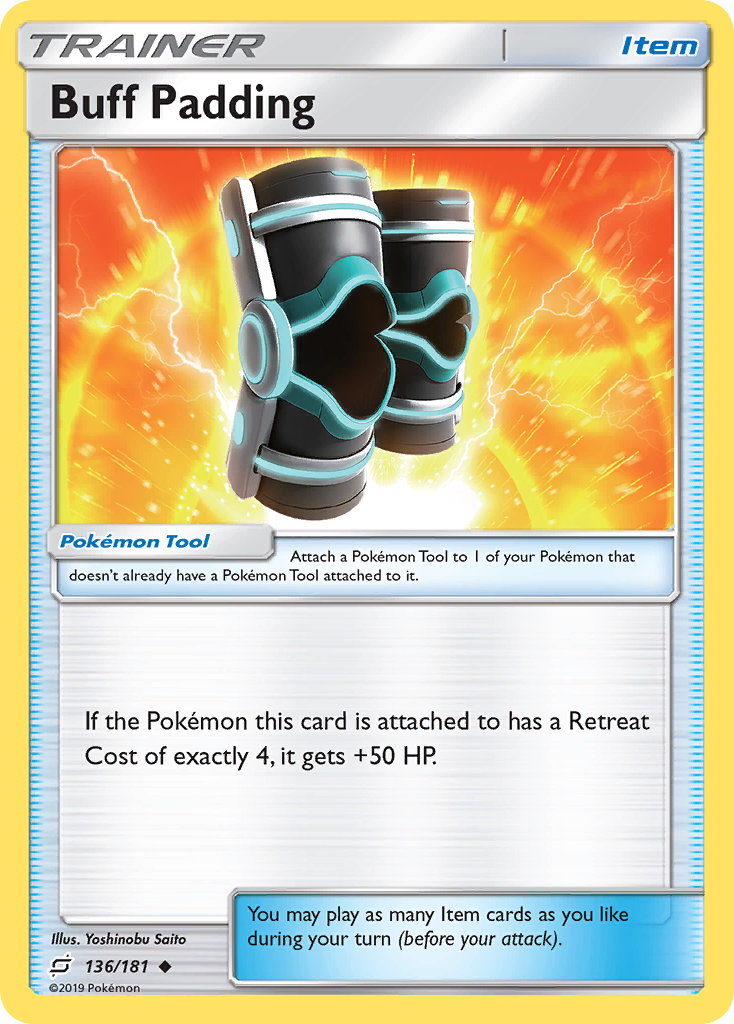 Buff Padding 136/181 English Pokémon card from Team Up (2019)