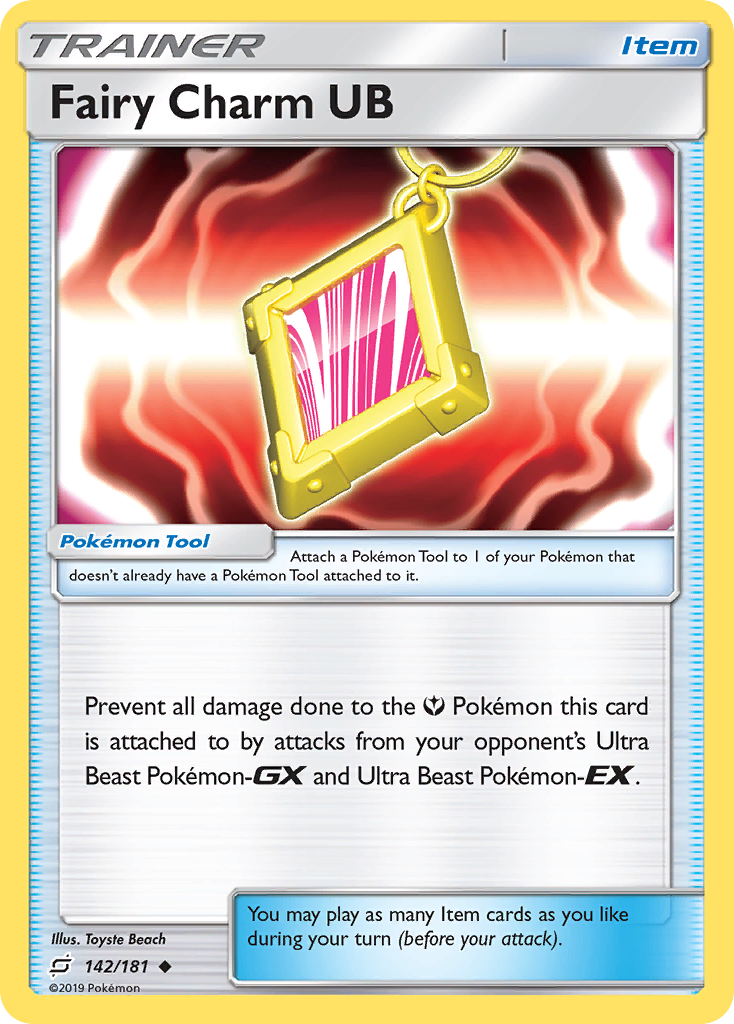 Fairy Charm UB 142/181 English Pokémon card from Team Up (2019)