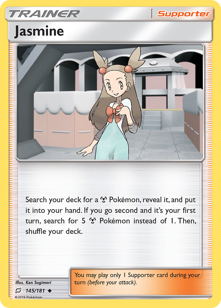 Jasmine 145/181 English Pokémon card from Team Up (2019)