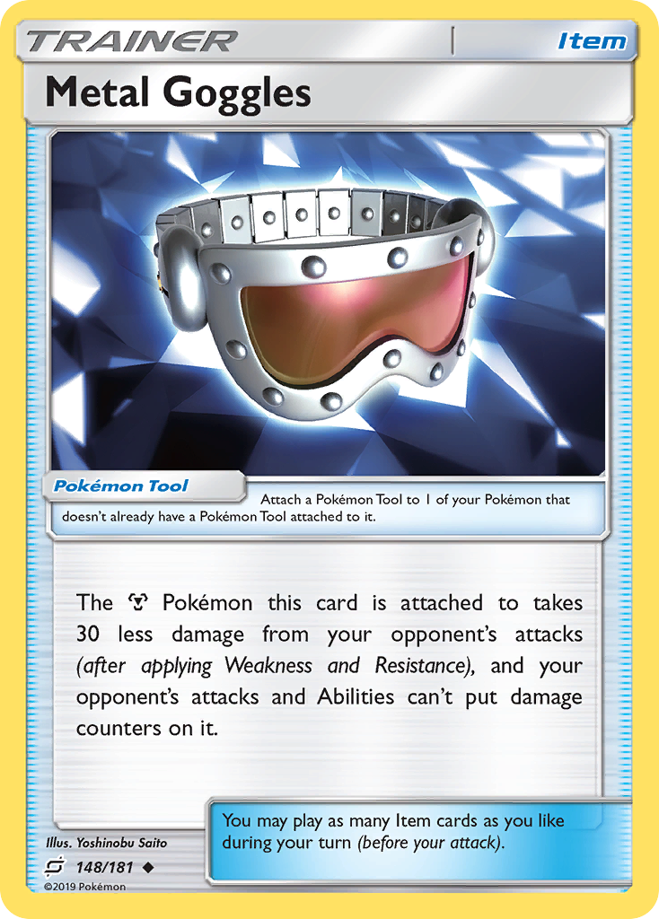 Metal Goggles 148/181 English Pokémon card from Team Up (2019)