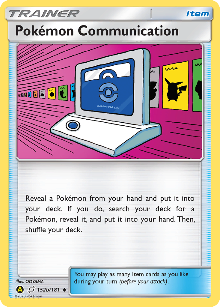 Pokémon Communication 152b/181 English Pokémon card from Team Up (2019) — alternate artwork