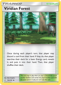 Viridian Forest 156/181 English Pokémon card from Team Up (2019)