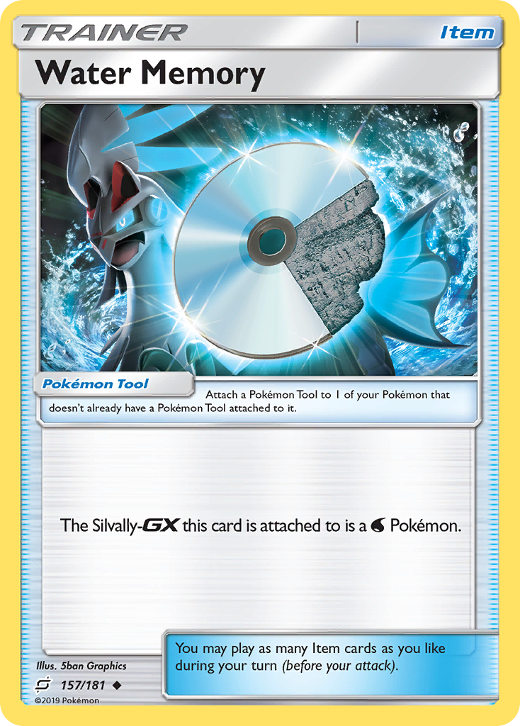 Water Memory 157/181 English Pokémon card from Team Up (2019)