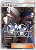 Ingo & Emmet 176/181 English Pokémon card from Team Up (2019)
