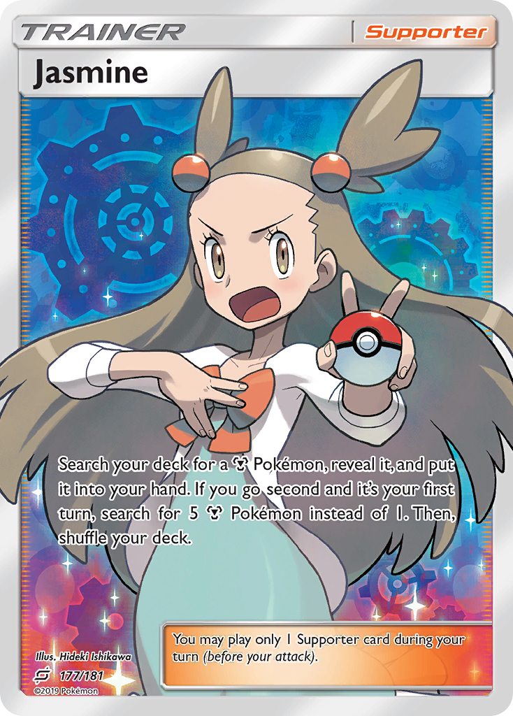 Jasmine 177/181 English Pokémon card from Team Up (2019)