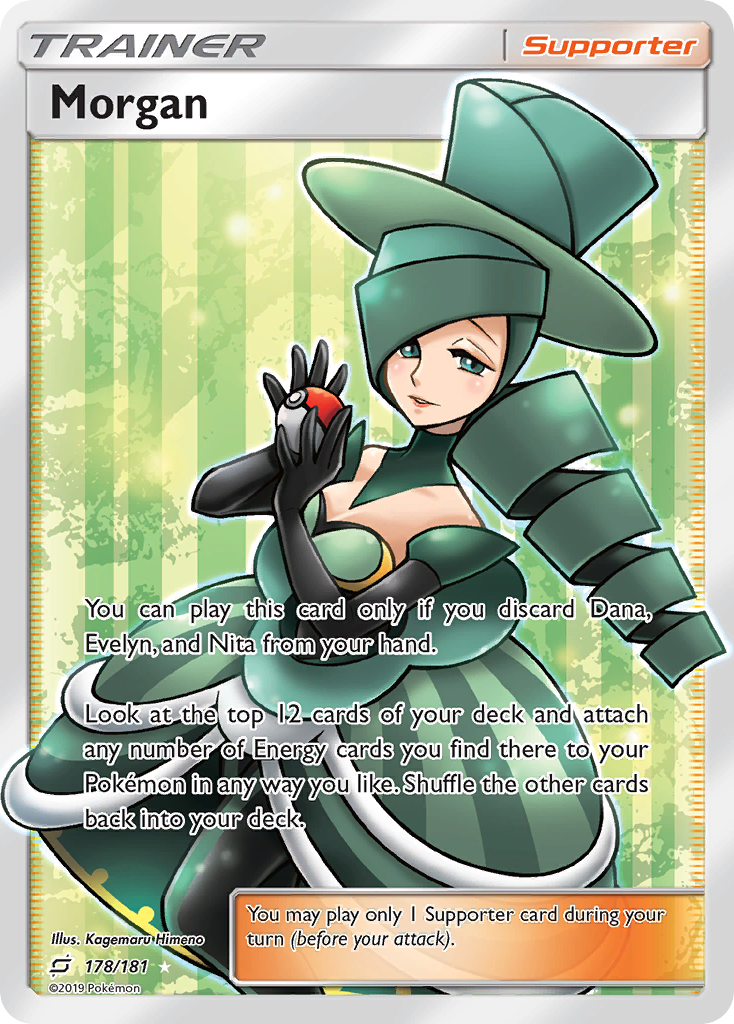 Morgan 178/181 English Pokémon card from Team Up (2019)