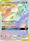 Celebi & Venusaur-GX 182/181 English Pokémon card from Team Up (2019)