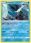 Articuno 32/181 English Pokémon card from Team Up (2019)
